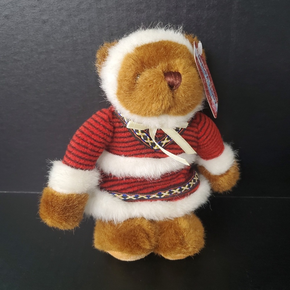 Sugar Loaf Collectible Red Parka Coat Teddy Bear 7" Plush Stuffed Animal Toy NEW